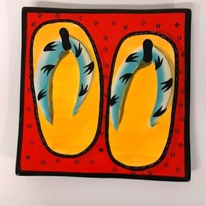 Naylor design hand-painted decorative plat